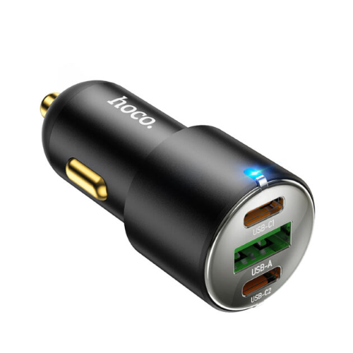 Caricatore Auto USB QC3.0 18W + 2x Type-C PD 45W